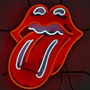 Enseigne neon Rolling Stones  54 x 60 cm