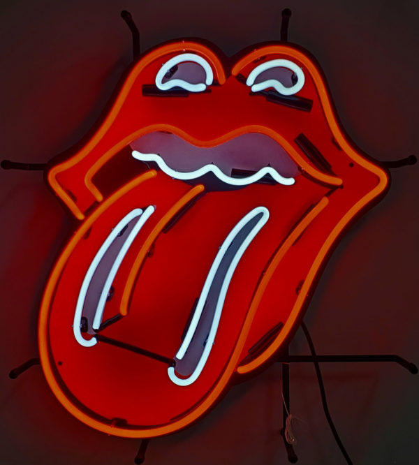 Enseigne neon Rolling Stones 54 x 60 cm