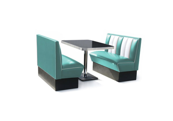 Bel air classic Diner Bench turquoise