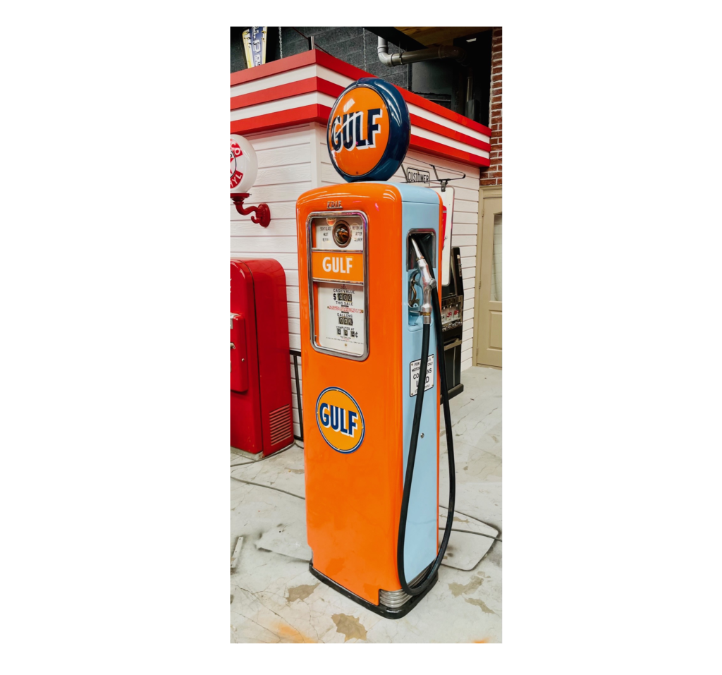 American Gulf Gas Pump: USA Decoration - Stef Vintage Store