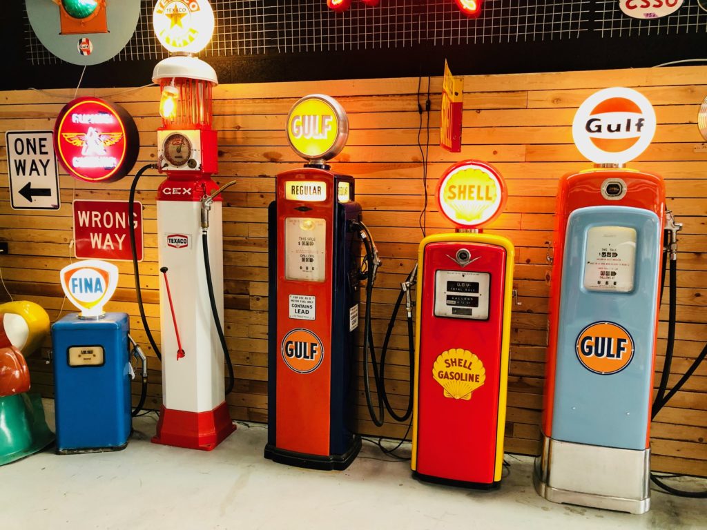 Vintage French Texaco GEX gas pump from 1937