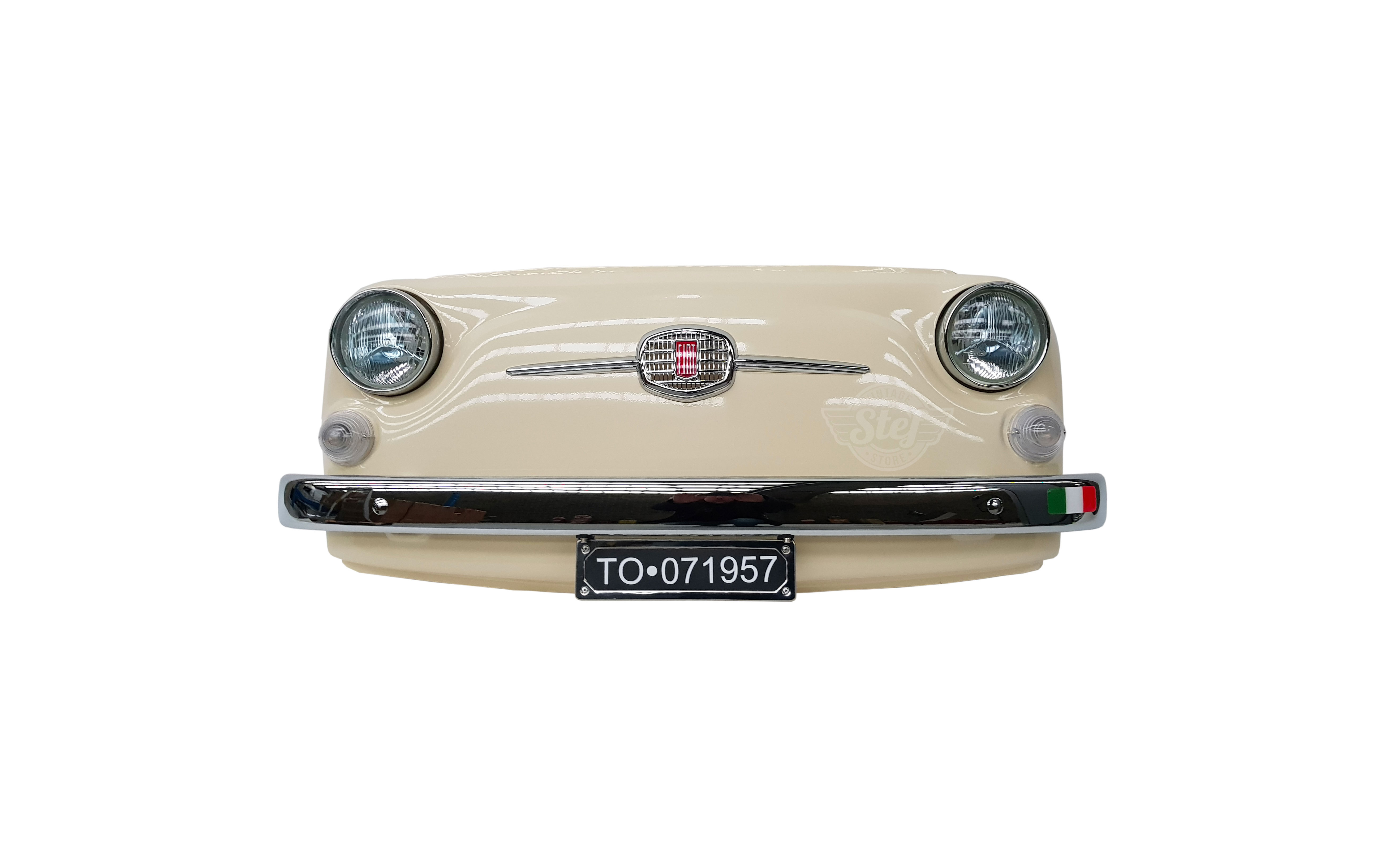generisch Plaque en métal 20 x 30 cm Drive a Fiat 500 Auto Oldtimer Nostalgie 