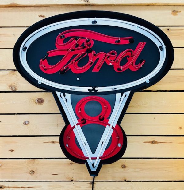 Vintage Ford V8 Neon sign