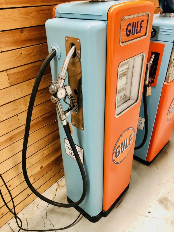 Gulf Wayne restored gas pump from 1947