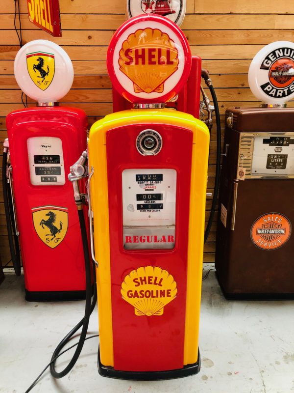 Pompe à essence américaine Shell