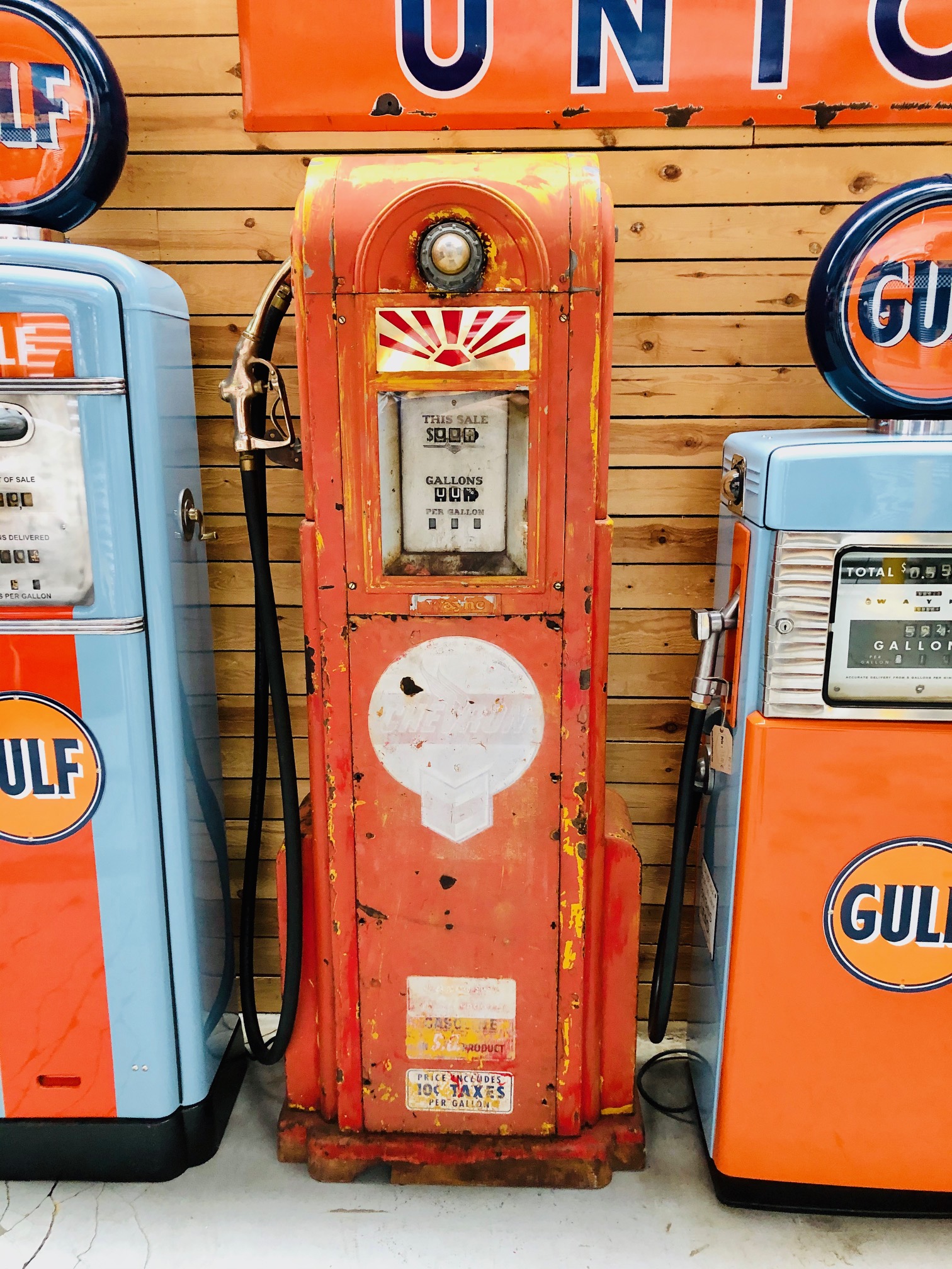 Pompe à essence TEXACO américaine de 1946 restaurée