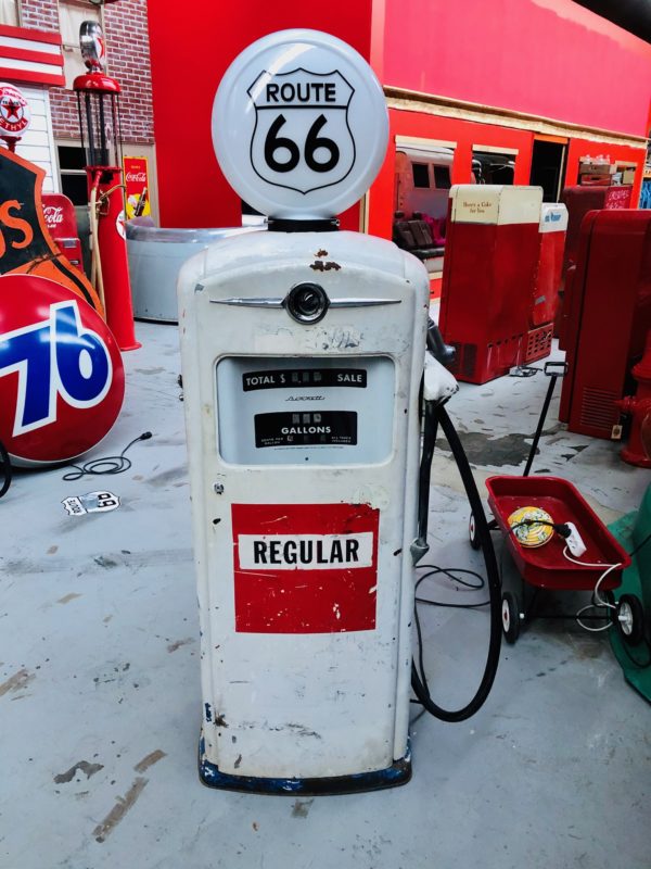 Bennett Route 66 vintage American gas pump