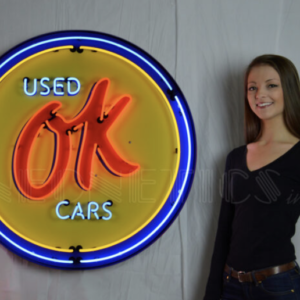 OK Used Car 95 cm neon sign