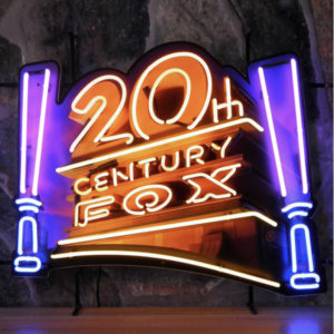 Enseigne neon 20th Century Fox 80 x 64 cm