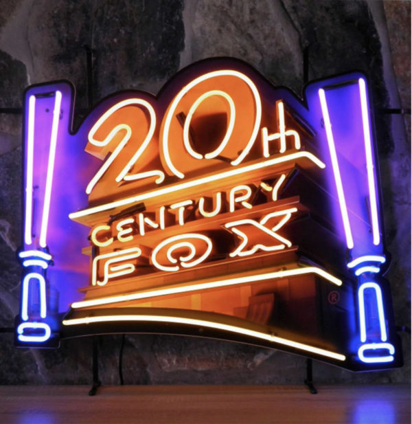 Enseigne neon 20th Century Fox 80 x 64 cm