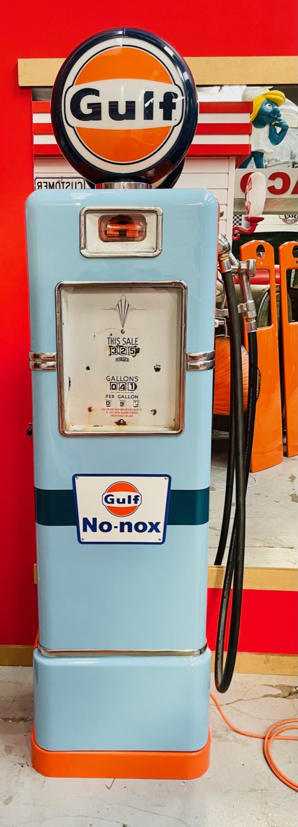 Pompe à essence américaine Gulf