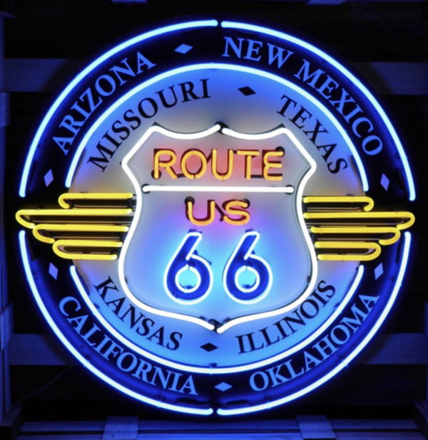 Enseigne neon route 66 all states 100cm