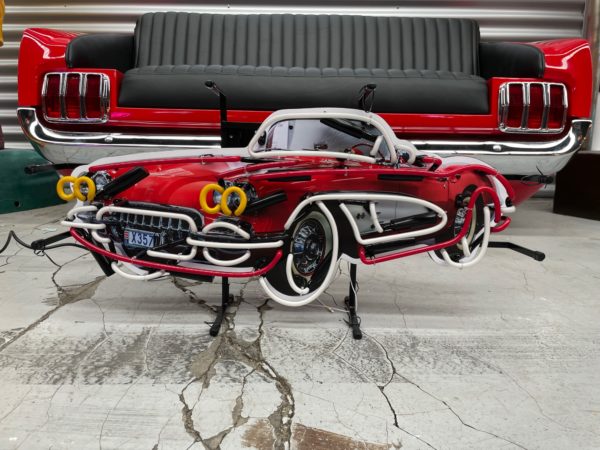 Enseigne néon vintage Corvette