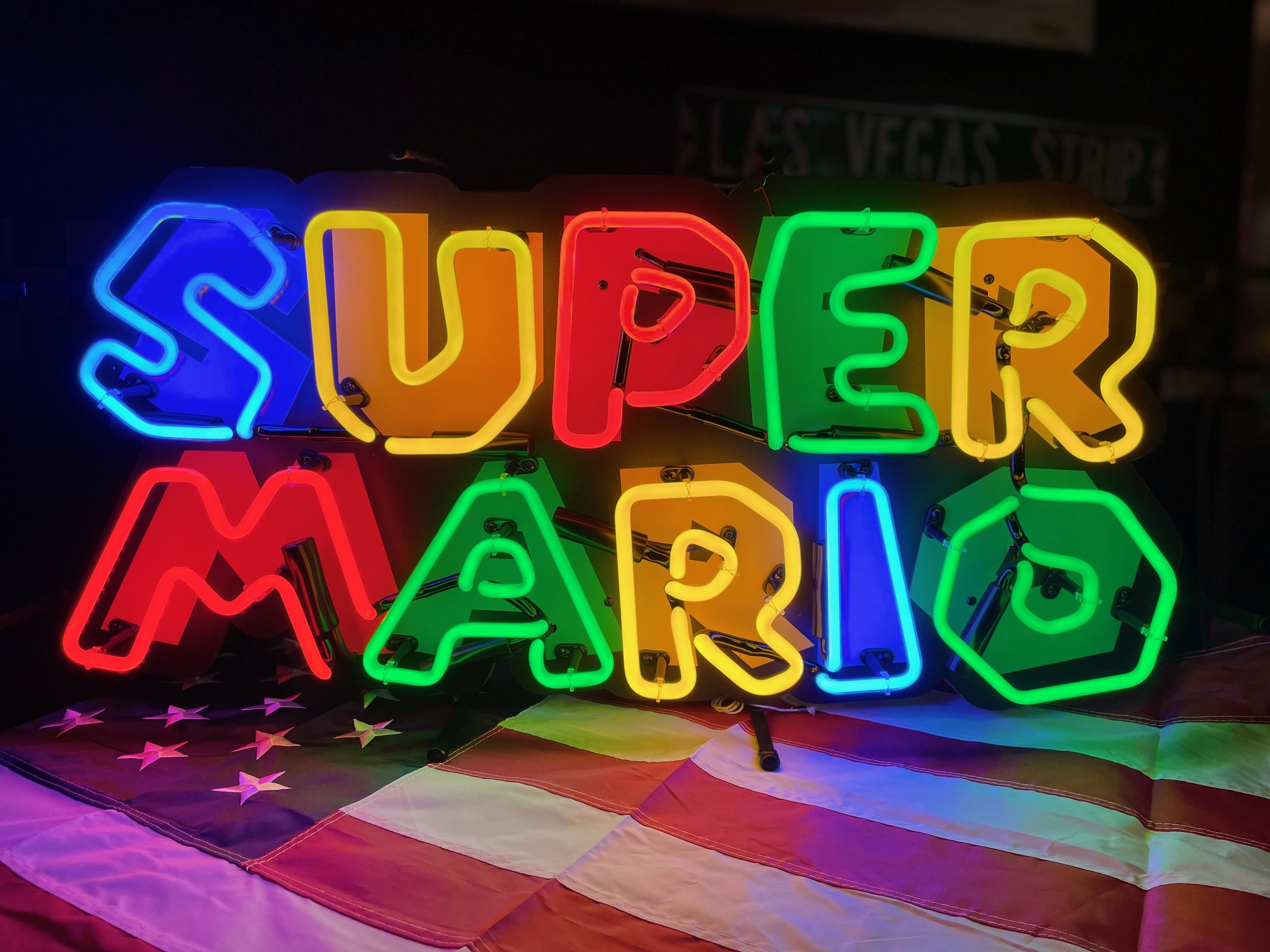 mario neon light