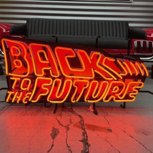 Back to the future neon sign