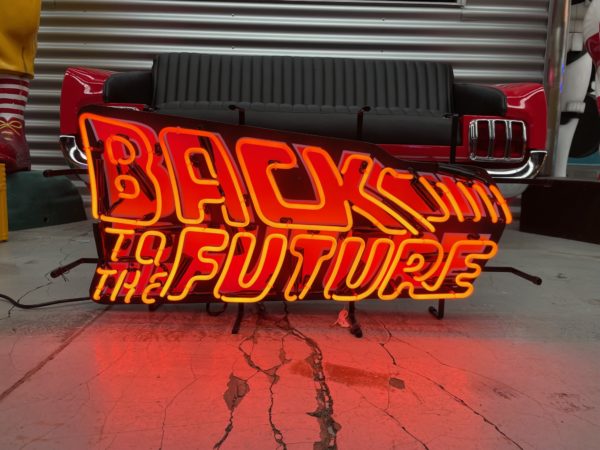 Back to the future neon sign