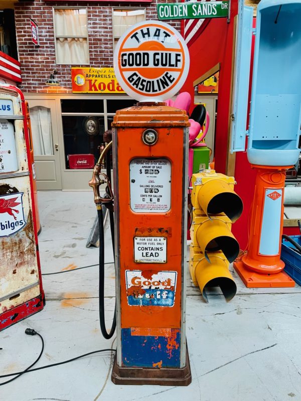 Pompe à essence Américaine Gulf Erie 129b