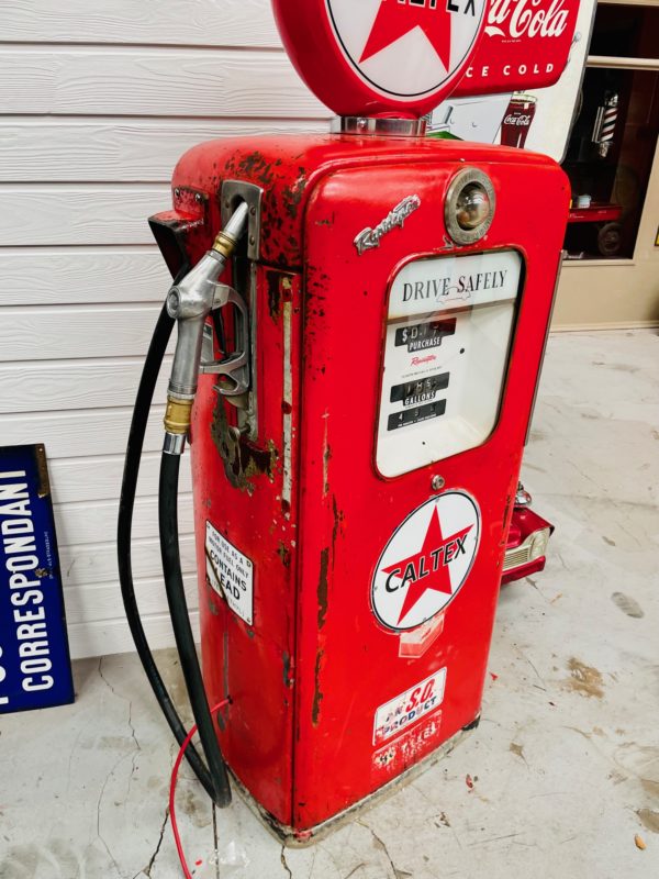 Caltex vintage American gas pump 1950