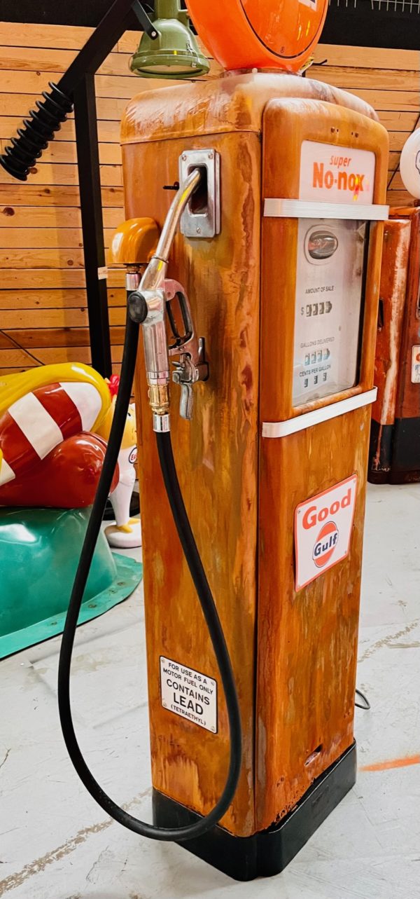 authentique pompe à essence Gulf Gilbarco américaine 1955