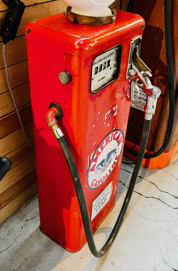 Ancienne pompe à essence américaine Texaco vintage