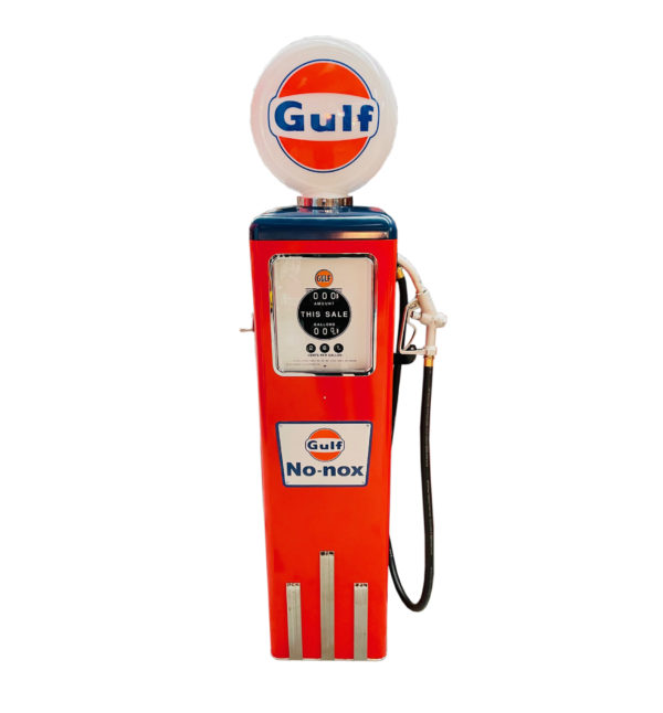 Pompe à essence américaine Gulf Wayne des années 50 ( reproduction )