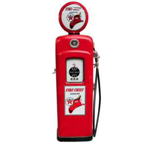 Ancienne Pompe à essence Texaco Fire Chief américaine de 1948 dans son jus