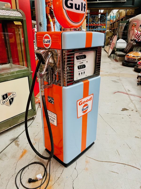 gulf vintage restored gas pump