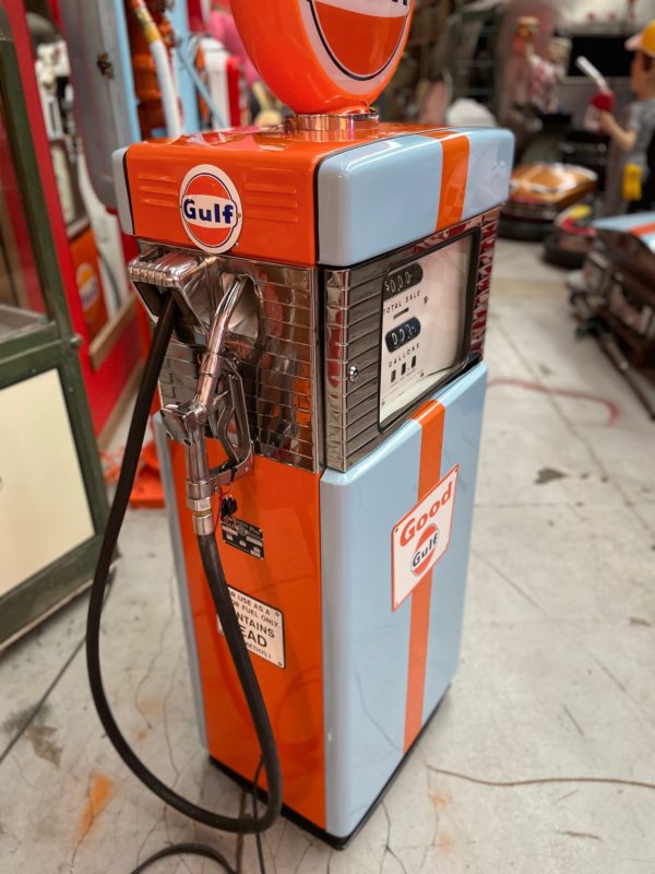 gulf vintage restored gas pump