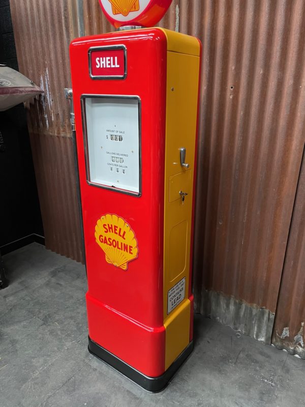 Pompe à essence américaine Shell Bowser 1948 restaurée