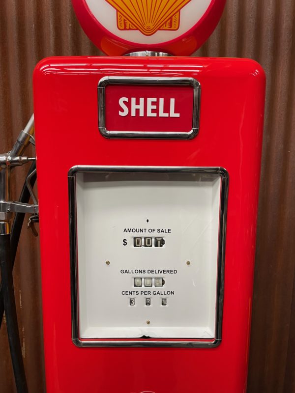 ancienne Pompe à essence américaine Shell