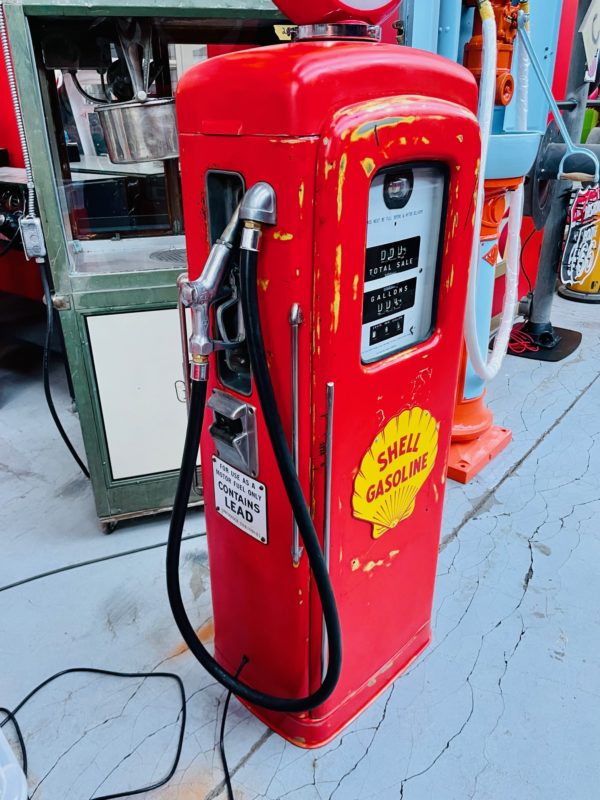 ancienne Pompe à essence américaine Shell Wayne 80
