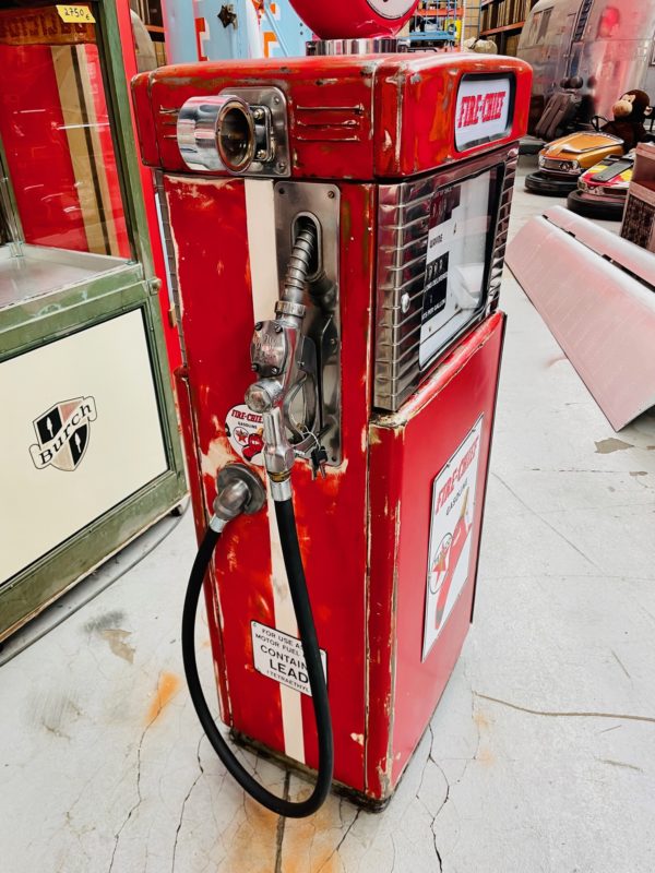 ancienne Pompe à essence américaine Texaco 1953 patine d'origine