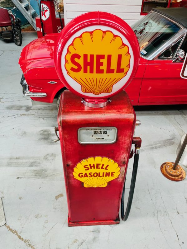 ancienne Pompe à essence Américaine Shell