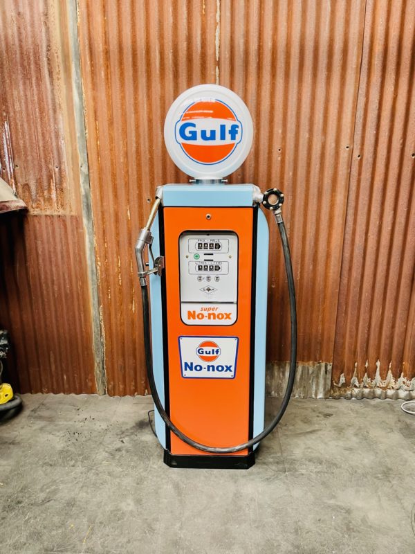 Gulf SATAM restored gas pump from 1950
