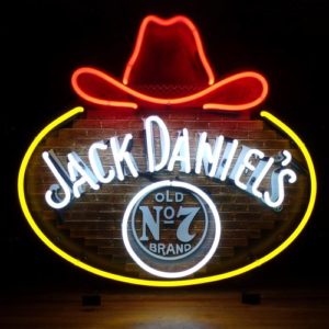Enseigne Néon Jack Daniels 70x64cm