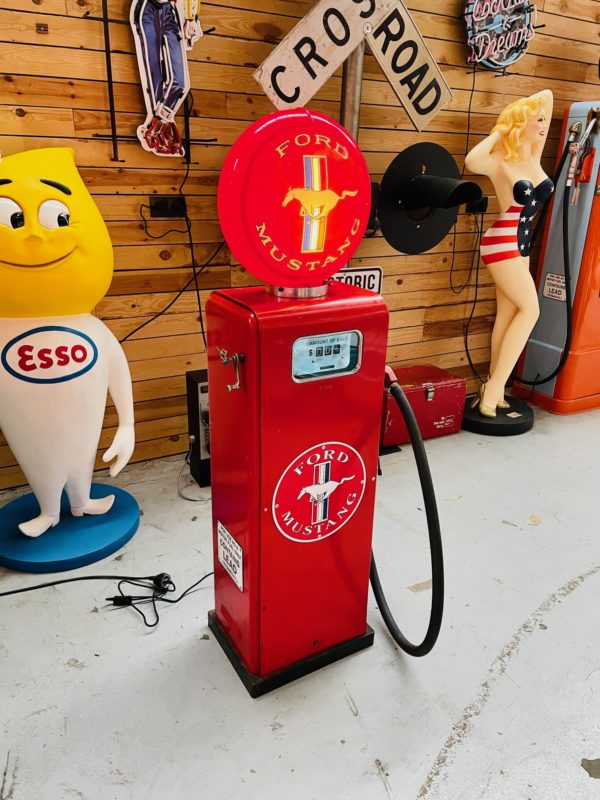 Ford mustang American gas pump original paint