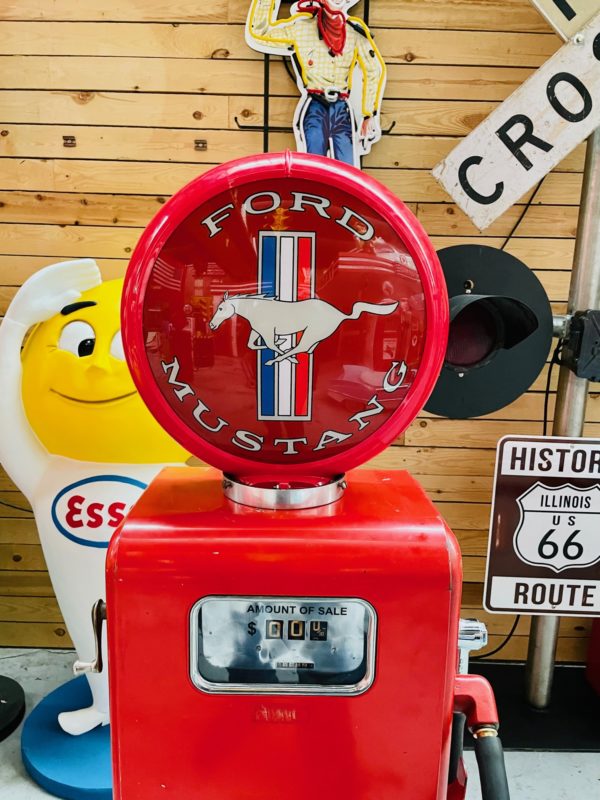 Ford mustang Vintage American gasoline pump