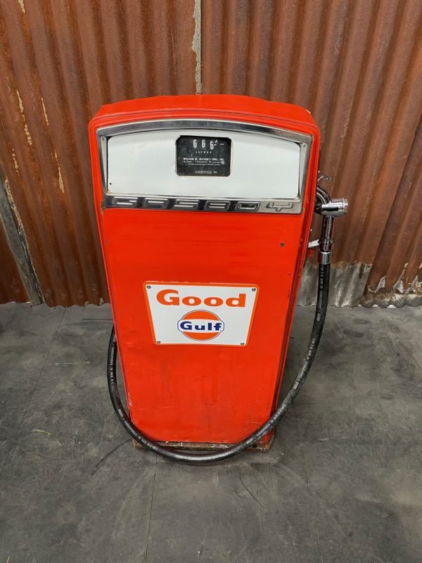 Pompe à essence Gulf gasboy américaine