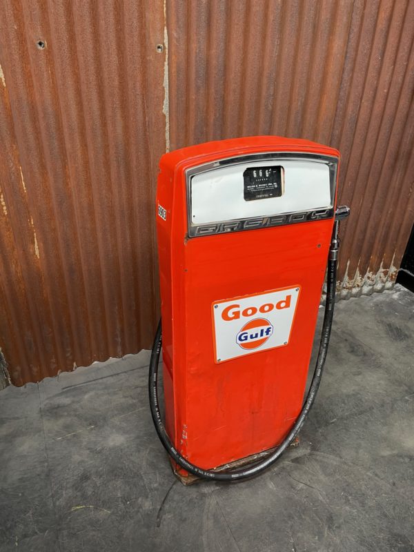 Pompe à essence Gulf gasboy américaine Patine d'origine