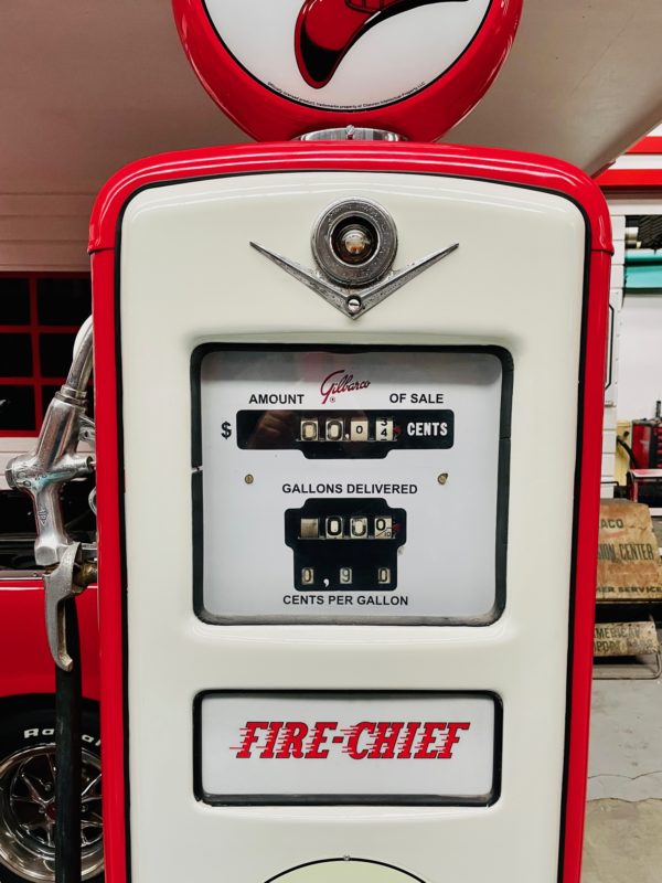 ancienne Pompe à essence américaine texaco fire chief restaurée