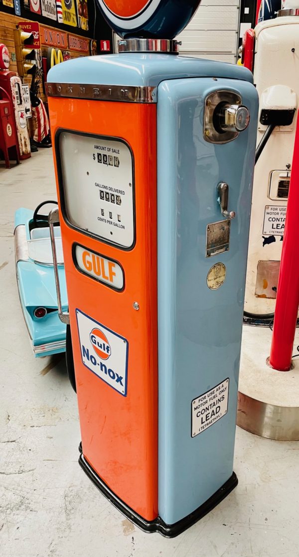 Gulf vintage american gas pump