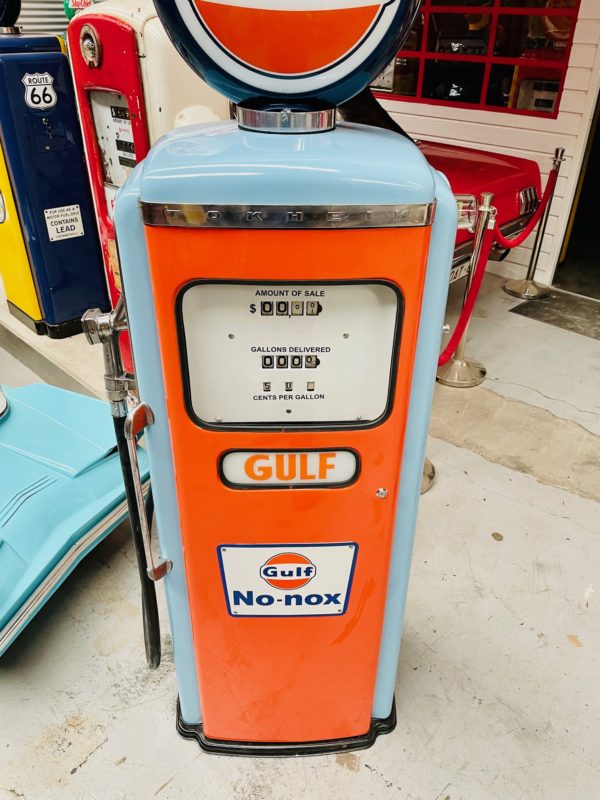 Gulf tokheim gas pump restored