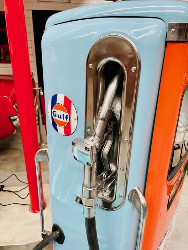 Gulf vintage gas pump restored