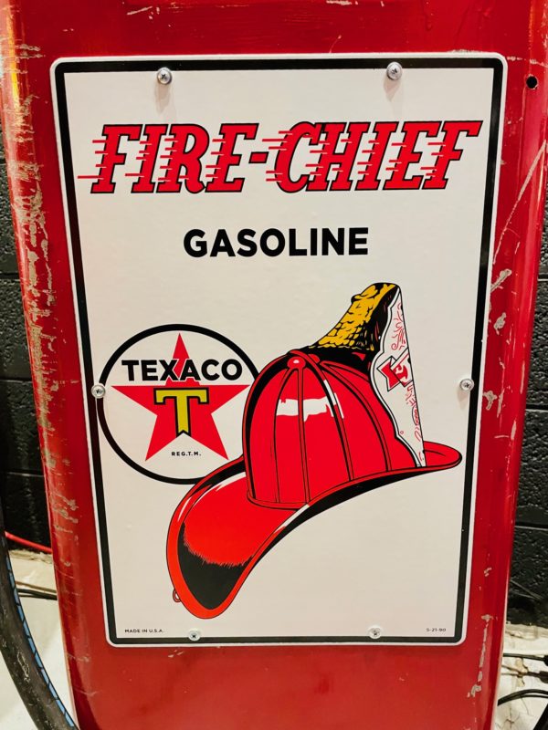 texaco fire chief vintage gas pump