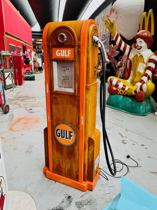 Ancienne pompe à essence Gulf Wayne 60