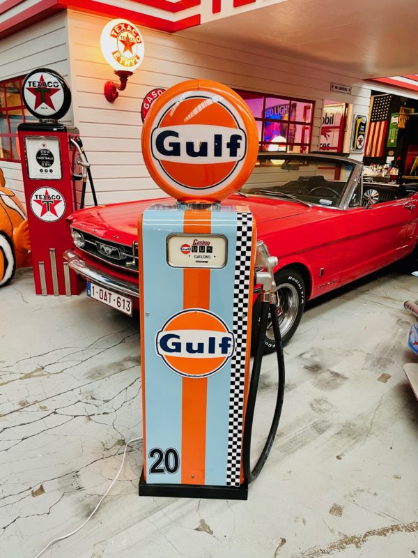 Gulf gasboy American restored gas pump