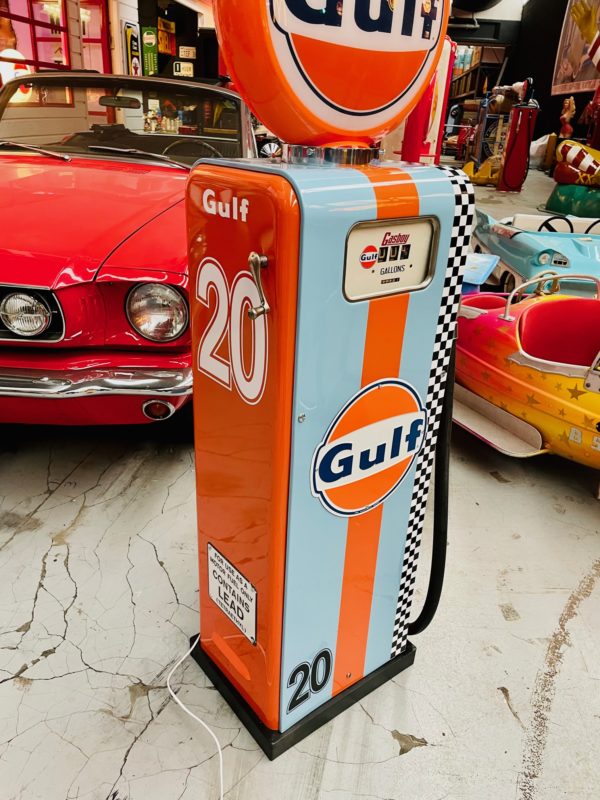 Pompe à essence Gulf gasboy restaurée g
