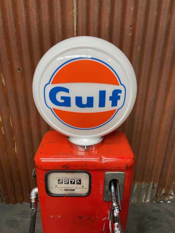 gulf American gas pump globe
