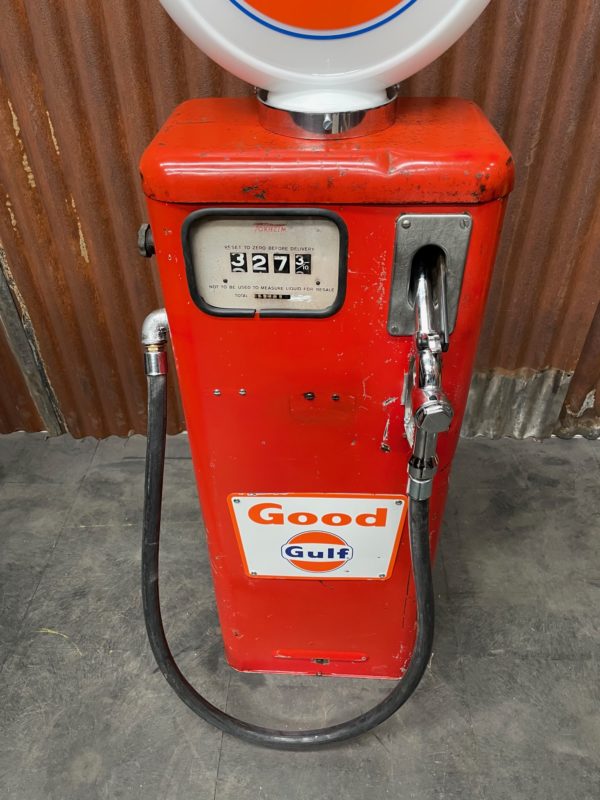 Gulf vintage gas pump