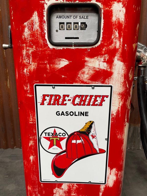 Pompe à essence Texaco fire chief américaine